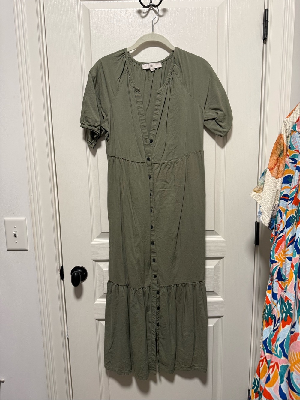 Loft Green Maxi Dress